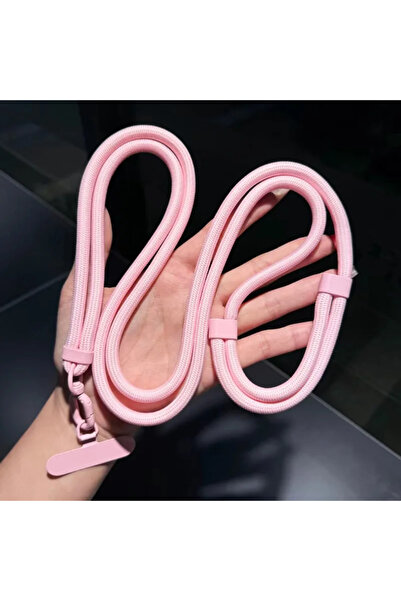 Choice حزام هاتف وردي عالمي قابل للتعديل مع قلادة وحافظة هاتف وحبل تعليق طويل...