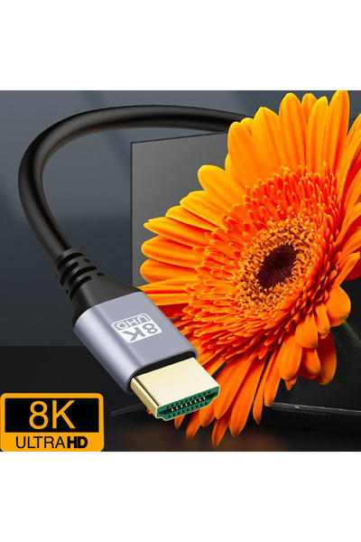 Choice 0.5 متر 0.5 متر 1 متر 2 متر 3 متر 5 متر جديلة نايلون 8K@60HZ 7680*4320 4K@120HZ 3840*2160 1080p HDR 48Gbps QFT V2.1 HDM