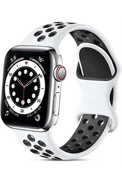 Choice 38 40 41 مم 3 حزام ساعة سيليكون أبيض أسود للساعة 44 مم/45 مم/46 مم 49 ...