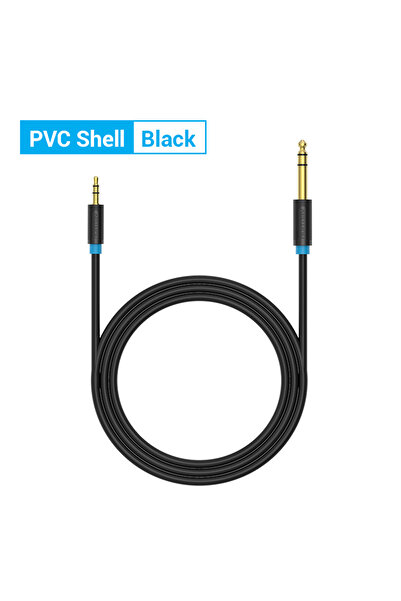 Choice محول كابل AUX Vention 6.5 إلى 3.5 جاك من مادة PVC بطول 5 أمتار لمكبر ا...