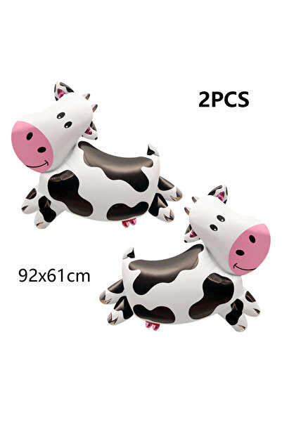 Choice كما هو موضح في الصورة، قطعتان كبيرتان من بالونات رقائق البقرة على شكل ...