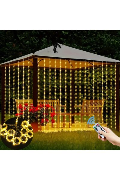 Choice ستارة USB دافئة بطول 3 أمتار × 3 أمتار، 300 مصباح LED، سلسلة إضاءة للح...