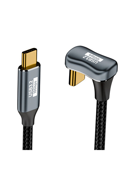 Choice 3M ذكر مضفر 4K@60Hz U-Shape USB 3.2 Gen2 OTG DATA 10Gbps Type C ذكر أنثى شاحن صوت وفيديو PD