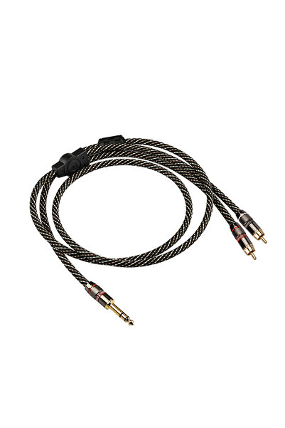 Choice 0.5m 1pcs YYTCG Professional 6.35 To 2RCA Adapter Cable Excellent Sound Easy Connection 1/4 Inch Mal