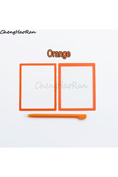 Choice غطاء شاشة LCD علوي من قطعة واحدة باللون البرتقالي + إطار سفلي وعدسة بل...