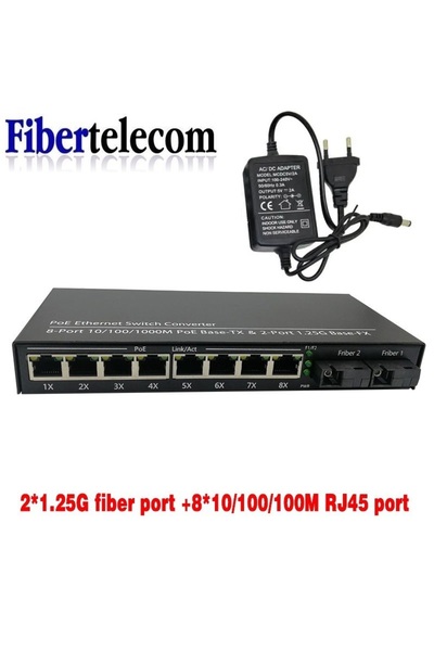 Choice 1 قطعة محول وسائط الألياف الضوئية جيجابت إيثرنت من الاتحاد الأوروبي مز...