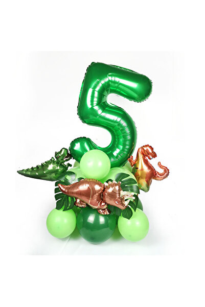 Choice كما هو موضح في الصورة، مجموعة بالونات ديناصور رقم 5 مكونة من 21 قطعة، ...