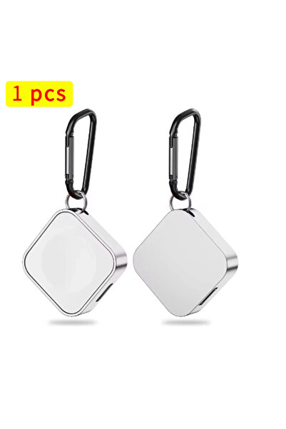 Vikefon شاحن لاسلكي محمول أبيض للساعة من النوع C 8pin بواجهتين للساعة S9 8 7 ...