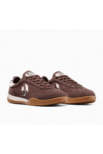 Converse Sneakers Run Star Trainer Suede, Brown, Unisex
