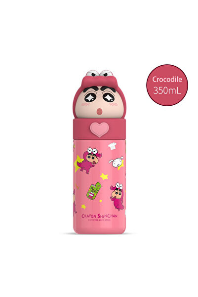 Choice 350ml Red crocodile 350ml Sanrio Stainless Steel Cartoon Thermos Shin-...