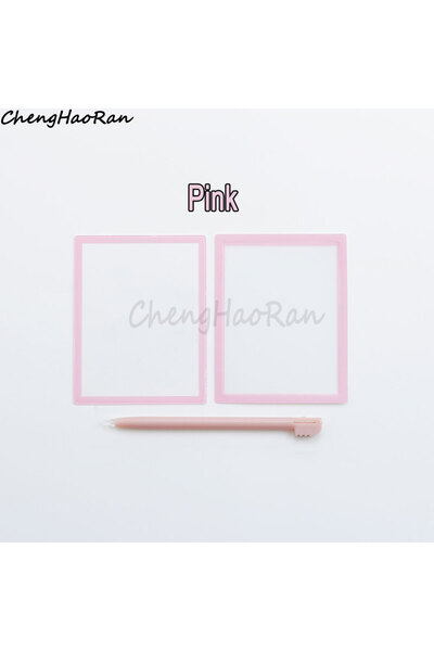 Choice غطاء شاشة LCD علوي وردي مكون من قطعة واحدة + إطار سفلي وعدسة بلاستيكية...