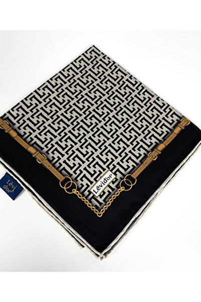 Levidor Μεταξωτό μαντήλι-0944 Μαύρο