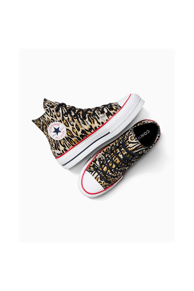 Converse Sneakers Chuck Taylor All Star Lift Platform Leopard, Brown, Unisex