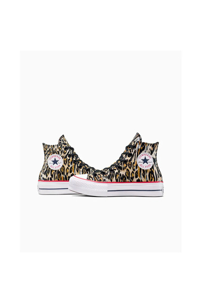 Converse Sneakers Chuck Taylor All Star Lift Platform Leopard, Brown, Unisex