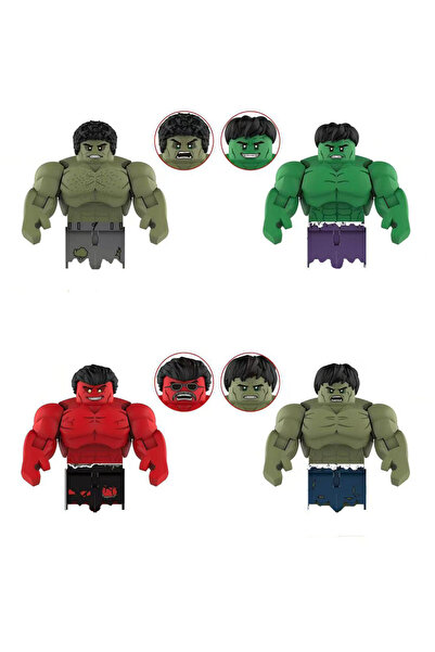 Miniso AF344-347 AF348 لعبة مكعبات بناء شخصية هالك البطل من فيلم جديد ساخن، ل...