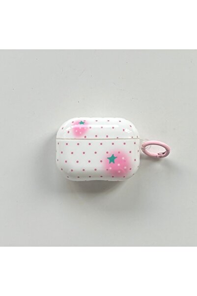 Choice حافظة سماعة أذن AirPods Pro 3 بيضاء لامعة بنقشة الفراولة الوردية كاملة...