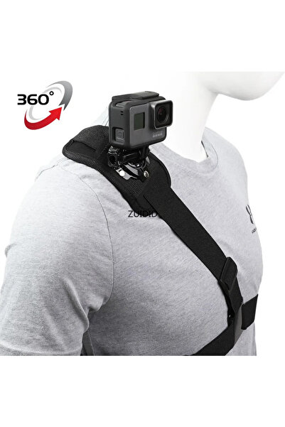 Choice حزام كتف دوار 360 درجة باللون الأسود لملحقات Gopro Hero 11 10 9 8 7 6 5