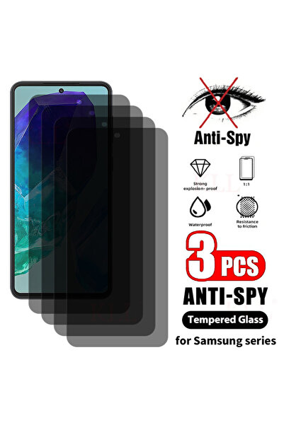 Choice4 Privacy Glass 3Pcs Galaxy M35 3Pcs Anti-Spy Privacy Glass For M35 M34...