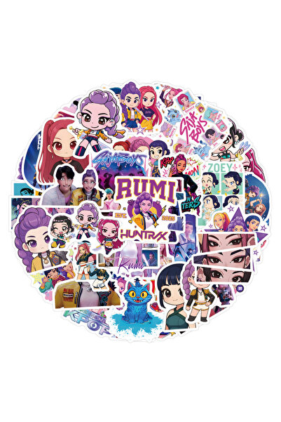 Choice MULTICOLOR X874 55Pcs Anime KPop Demon Hunters Sticker Toy Derpys Tige...