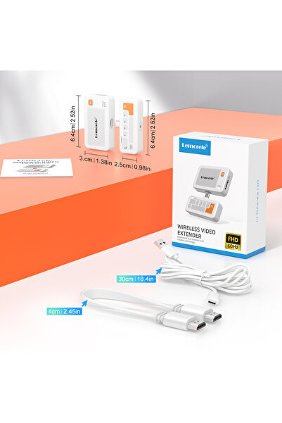 Choice مجموعة واحدة من جهاز إرسال واستقبال الفيديو اللاسلكي Lemorele P400 من ...