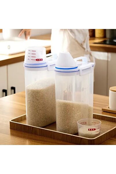 Choice 2 قطعة 1/2/3 قطعة 2 كجم دلو أرز شفاف محكم الغلق مقاوم للحشرات والرطوبة...