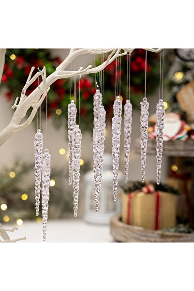 Choice 6 قطعة رقاقات ثلجية شفافة محاكاة رقاقات ثلجية للولادة أكريليك ، زينة ن...