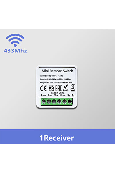 Choice جهاز استقبال RF 433 ميجا هرتز لاسلكي ذكي للتحكم عن بعد بلوحة مفاتيح إضاءة الحائط بتردد 433 ميجا هرتز وجهاز استقبال مرحل صغير