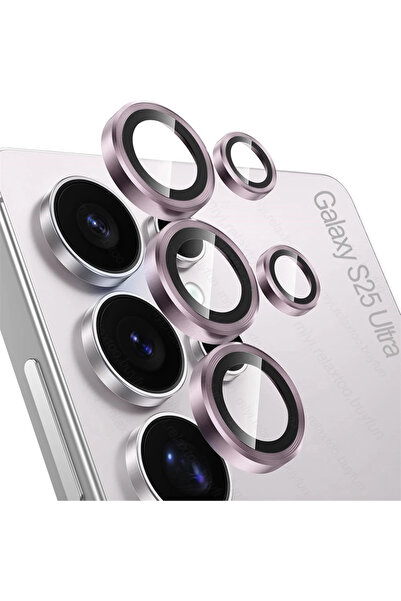 Choice لهاتف سامسونج S25Ultra وردي-06 واقي كاميرا من التيتانيوم لهاتف S25 Ult...