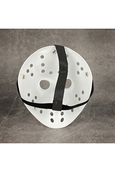 Choice 25x19x10 WT New White Jason Mask Freddie Vs All White Pure White Jason Scary Funny Mask For Hallowee