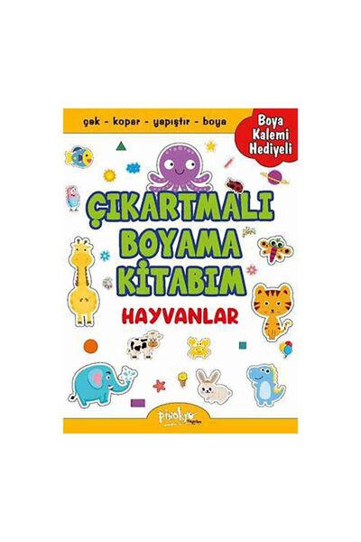 Pinokyo Yayınları Painting Animals with Stickers