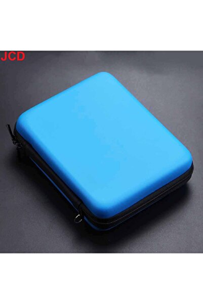 Choice حافظة تخزين صلبة من مادة EVA من JCD باللون الأزرق مزودة بسحاب وحامل حم...