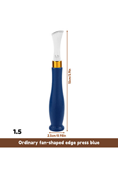 Choice7 1.5 مم أزرق Zxiixz 1 قطعة جلد حافة مجعد حافة فتحة ضحلة حافة خطية جهاز...