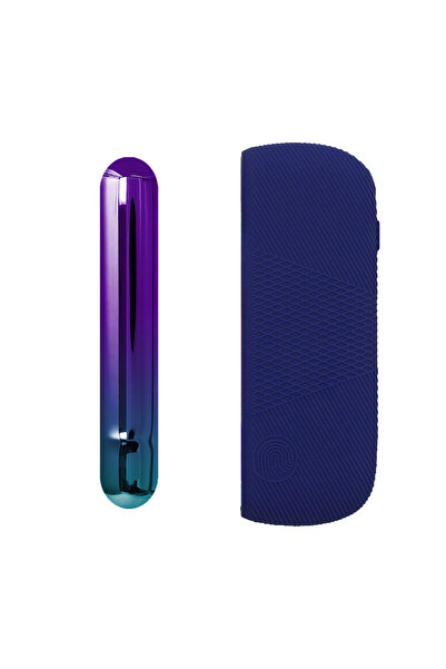 Choice جراب سيليكون أزرق فاخر 2 في 1 متوفر بـ 15 لونًا + غطاء جانبي لجهاز IQO...