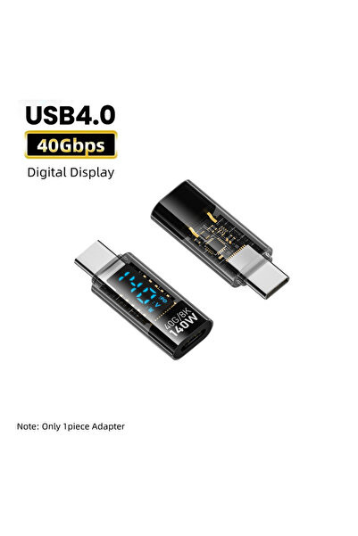 Choice محول USB C إلى C أسود 140 واط 40 جيجابت في الثانية 8K @ 60 هرتز محول 9...