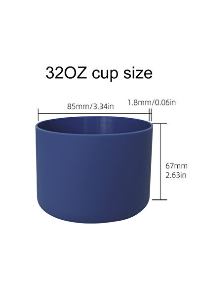 Choice غطاء زجاجة مياه من السيليكون باللون الأزرق سعة 32 أونصة لزجاجة أوالا 2...