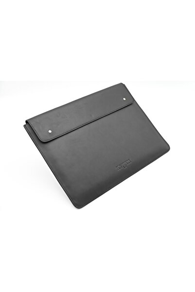 karenzi Handcrafted Genuine Leather Laptop Pouch Sleeve - Velvet Lined with Charger Pocket