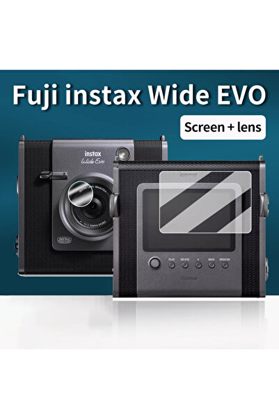 Choice فيلم زجاجي شفاف لحماية عدسة الكاميرا الأمامية والكاميرا من فوجي فيلم Instax Wide EVO
