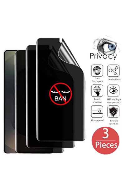 Choice1 3 قطع من فيلم حماية الخصوصية الهيدروجيلي لهاتف سامسونج S23 ألترا، 3 ق...