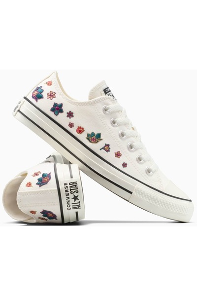Converse Sneakers Chuck Taylor All Star Flowers, Beige, Unisex