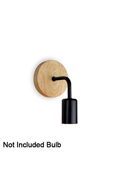 Choice MTWT Black Vintage Sconce Wall Lights Fixture Retro Wood Wall Lamp E27 Indoor Home Decor Dining Room