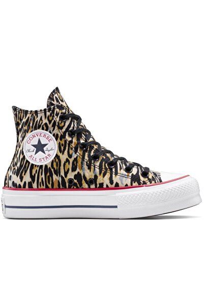 Converse Sneakers Chuck Taylor All Star Lift Platform Leopard, Brown, Unisex