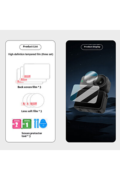 Choice 3 قطع من واقي الشاشة الزجاجي المقوى لـ DJI OSMO Nano + عدسة HD فيلم نا...