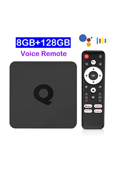 Choice EU Plug 8G 128G Voice Remote Q1 Android 14 Smart TV Box Allwinner H313 Wifi 5G Streaming Media Playe