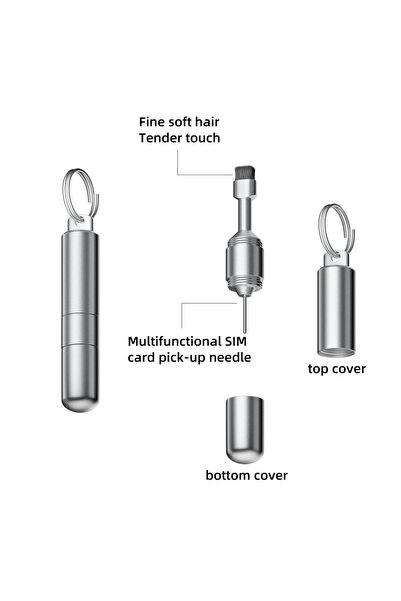 Choice فرشاة تنظيف 2 في 1 QJS-KZ، دبوس k-up، منظف 2 في 1، سلسلة مفاتيح محمولة...