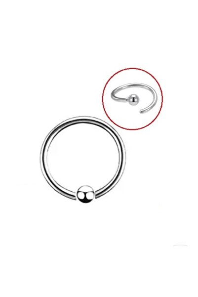 Bylin Cerrahi Çelik Sabit Toplu Burun,Kulak,Kaş,Nostril,Septum,Helix Halka Hı...