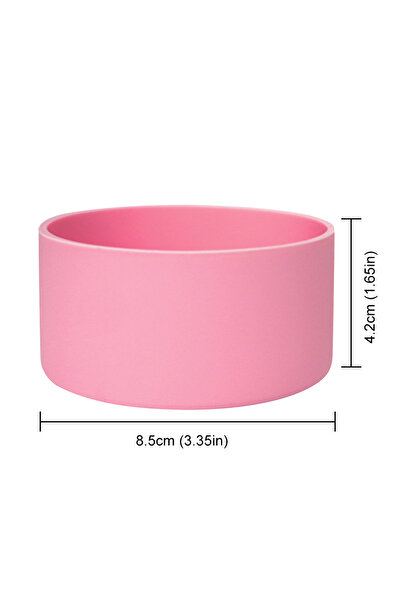 MOJOYCE Pink 32oz Silicone Water Bottle Boot For 24oz 32oz 40oz Cup Anti-Slip Protective Sleeve Bottom Bumpe