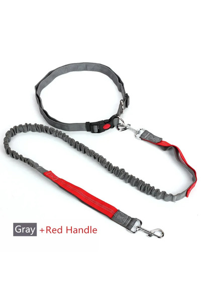 Choice 03 مقود كلب قابل للسحب مع حبل خصر قابل للتعديل، بدون استخدام اليدين، ل...