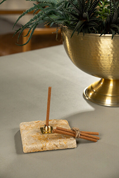OM Rituals Golden Traverten Stick Ritüel Tütsülüğü