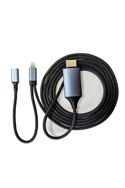 Choice كابل Lightning إلى HDMI عالي الوضوح 4K/60Hz بطول 2 متر لهاتف iPhone 14...