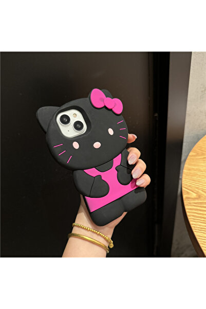 Miniso iPhone 16 Black Ins Style Hello Kitty Phone Cases For iPhone 17 Pro 17...